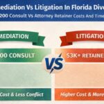 Mediation Vs Litigation In Florida Divorce. Cost And Time Comparison