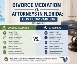 Divorce Mediation vs. Attorneys in Florida: Cost Comparison (2026 Guide)