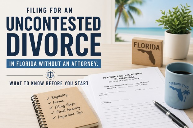 Read more about the article Filing for an Uncontested Divorce in Florida Without an Attorney: What to Know Before You Start